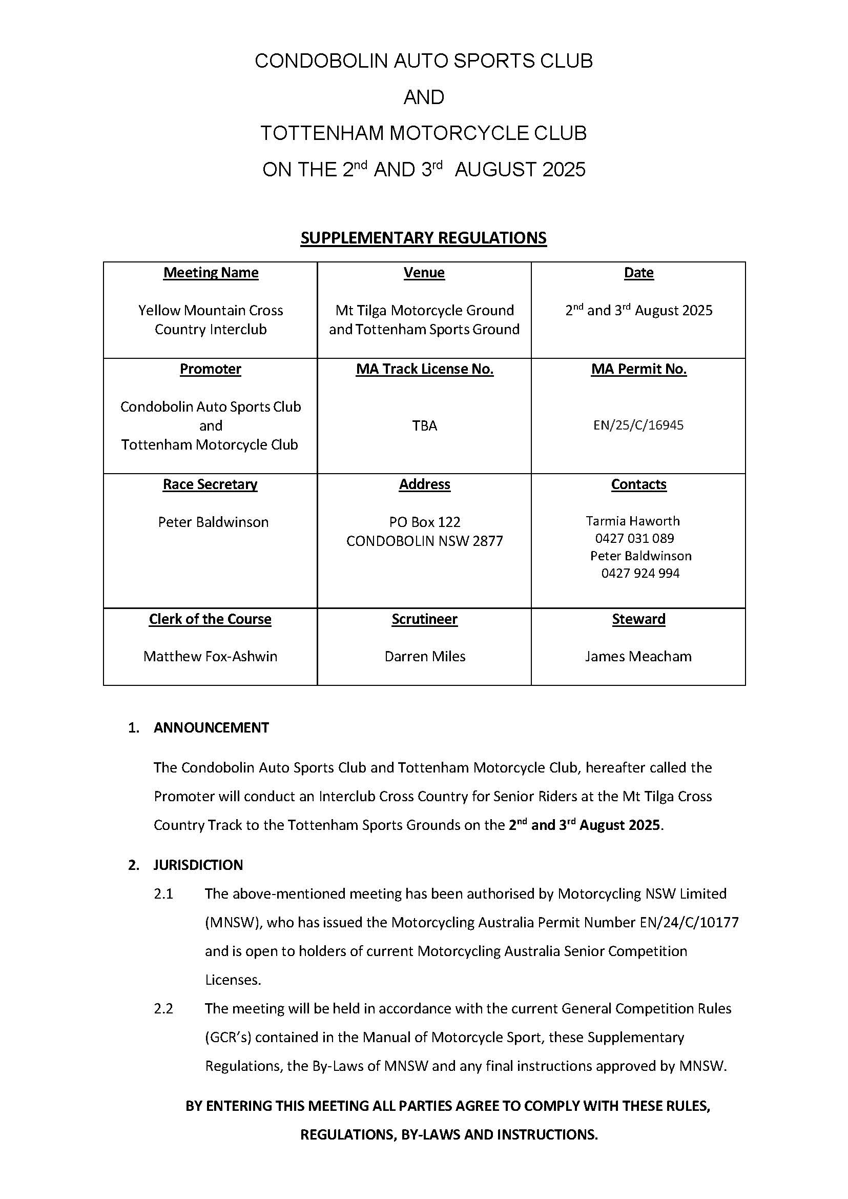 2025 YM SUPP REGS pg1 Page 1